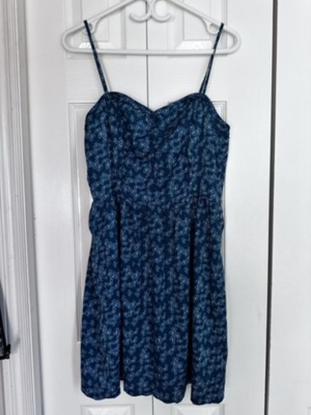Cooperative by Urban Outfitters Blue Clover Heart Print Sun Dress #23